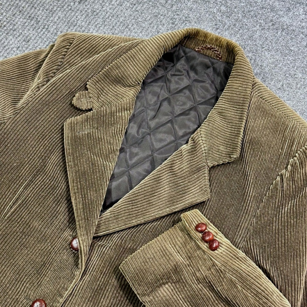 Vintage LL Bean Corduroy Blazer Women Large Quilt Lined Thinsulate Coat USA Made